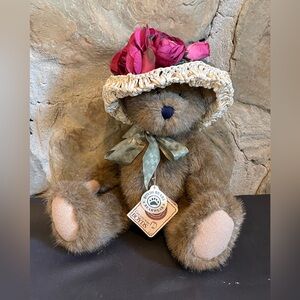 Boyds Bears Plush ADELINE LABEARSLEY Fabric Retired Hat Bear 912657